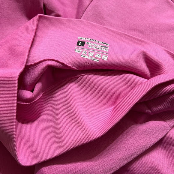 PLT Bright Pink Basic Detail Seamless High Waist Gym Leggings & Top - Picture 11 of 11